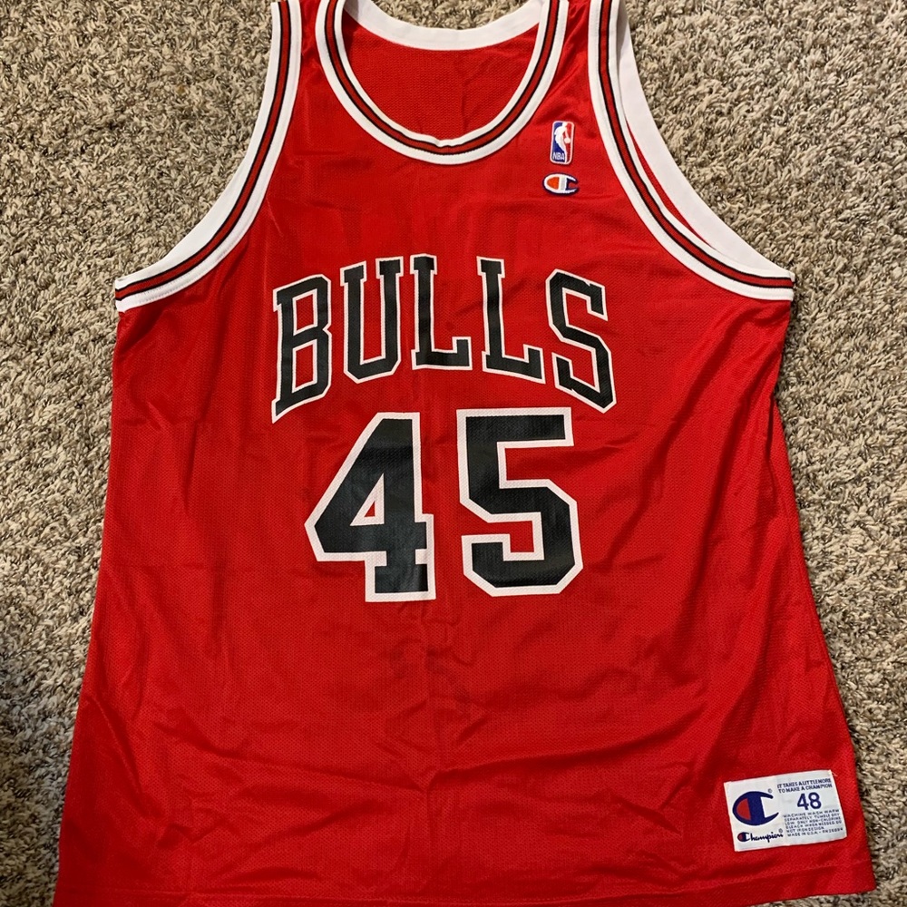 Michael Jordan Chicago Bulls #45 Jersey Champion Vintage Size 48